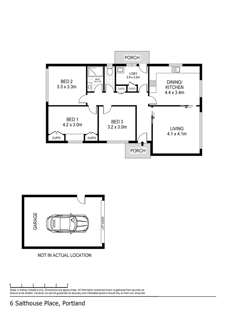 Floorplan of Homely house listing, 6 Salthouse Place, Portland VIC 3305