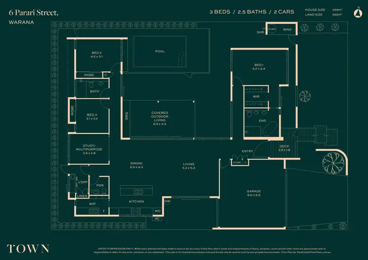 Floorplan of Homely house listing, 6 Parari Street, Warana QLD 4575
