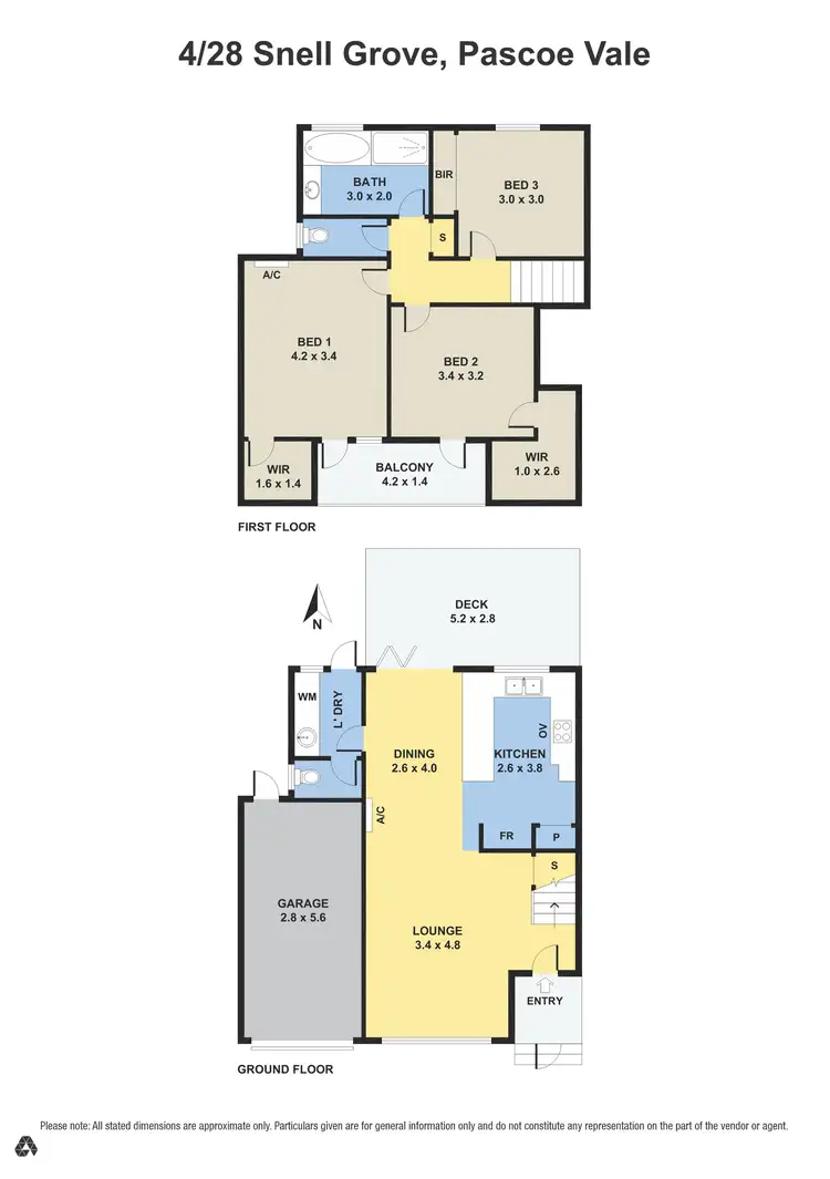 Floorplan of Homely townhouse listing, 4/28 Snell Grove, Pascoe Vale VIC 3044