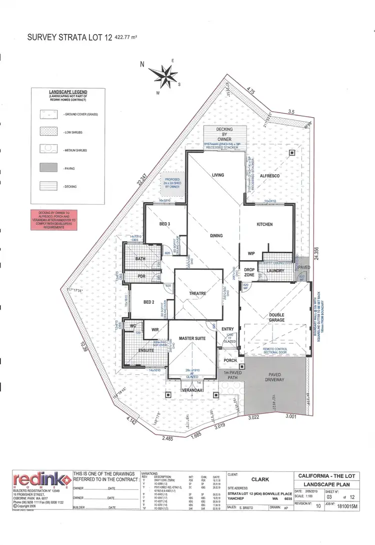 Floorplan of Homely house listing, 24 Bonville Place, Yanchep WA 6035