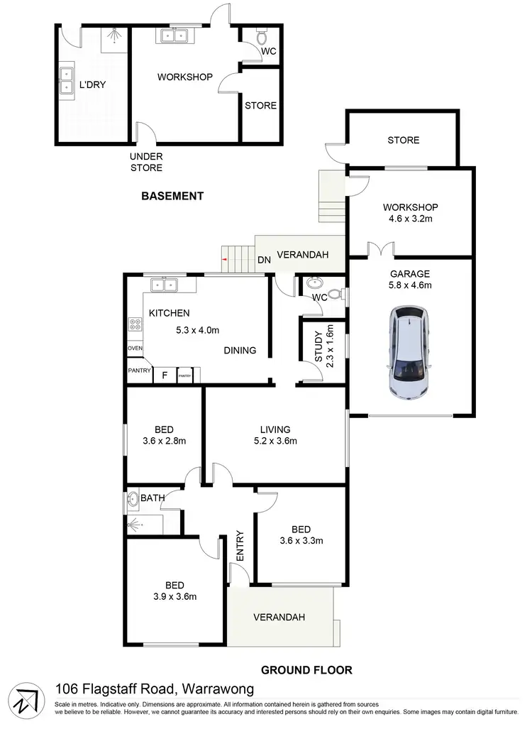 Floorplan of Homely house listing, 106 Flagstaff Road, Warrawong NSW 2502