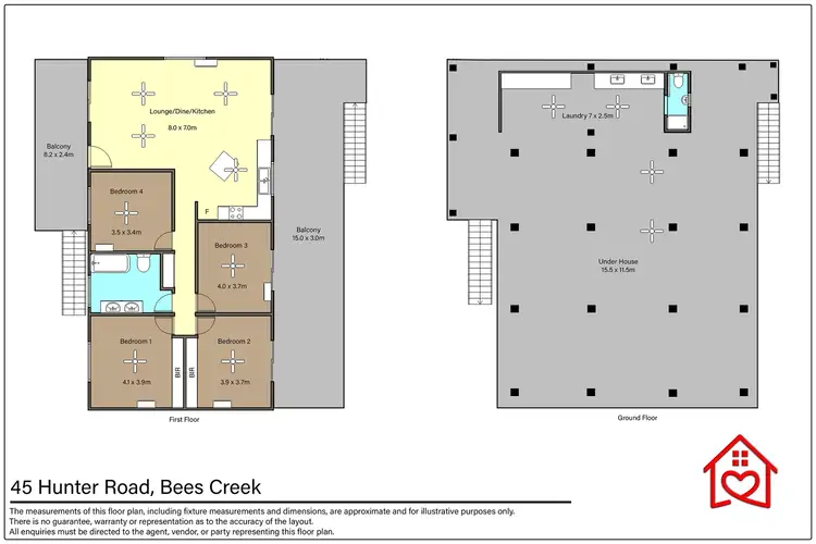 Floorplan of Homely house listing, 45 Hunter Road, Bees Creek NT 822