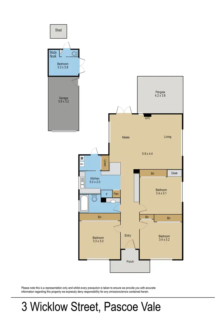 Floorplan of Homely house listing, 3 Wicklow Street, Pascoe Vale VIC 3044