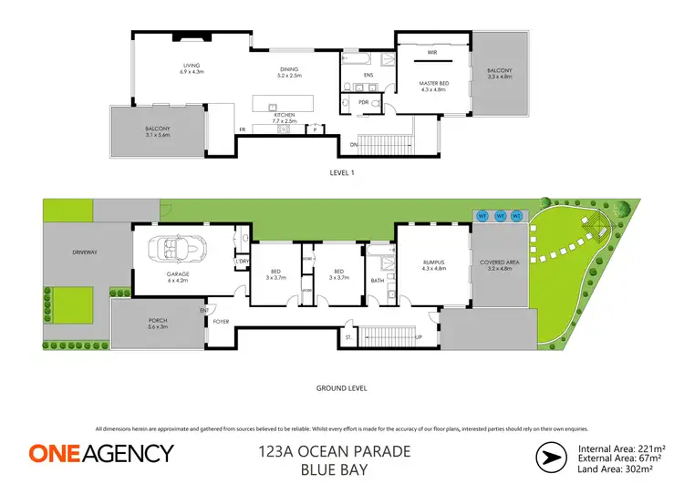 Floorplan of Homely townhouse listing, 123A Ocean Parade, Blue Bay NSW 2261