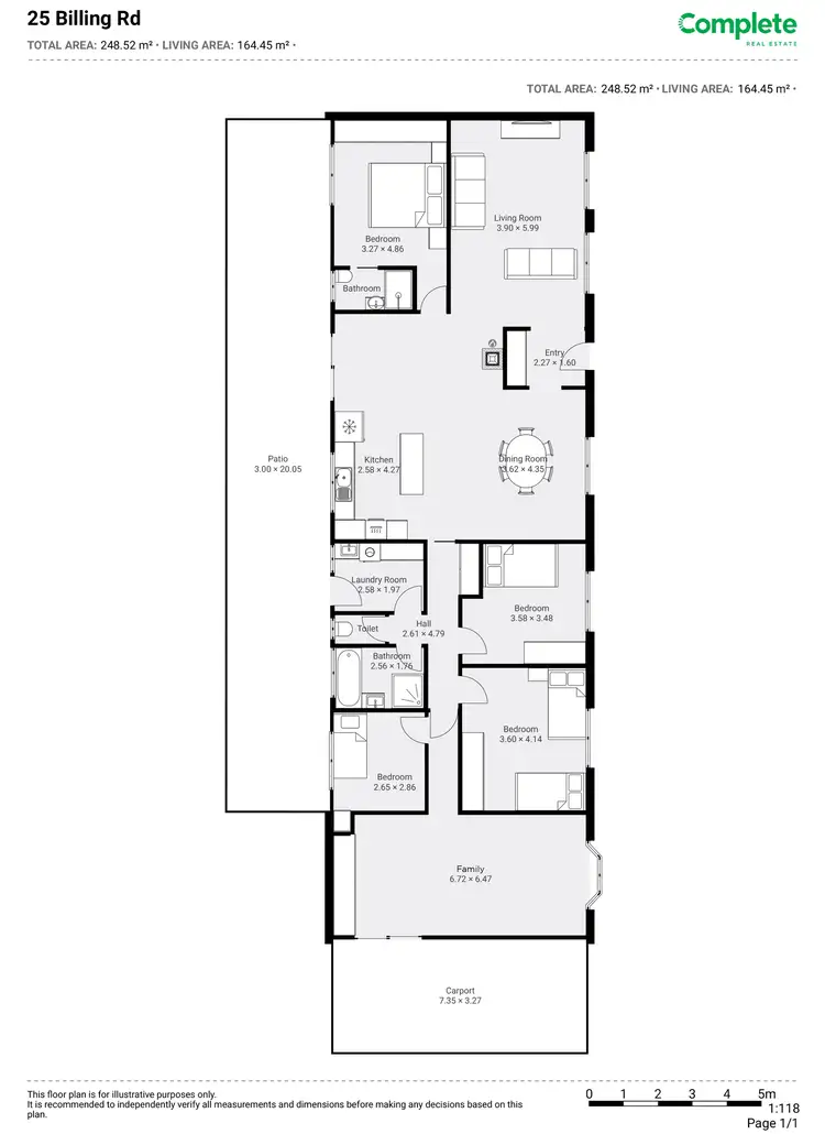 Floorplan of Homely house listing, 25 BILLING ROAD, Worrolong SA 5291