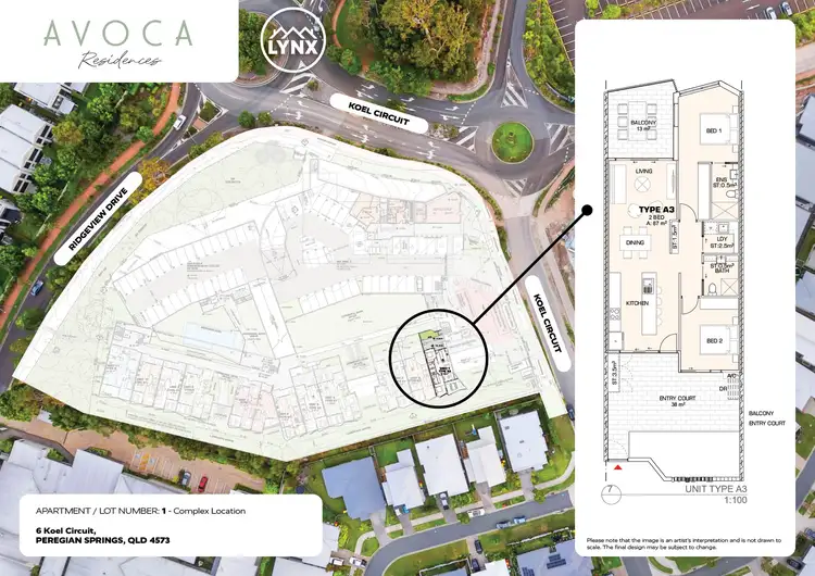 Floorplan of Homely apartment listing, 1A/6 Koel Circuit, Peregian Springs QLD 4573