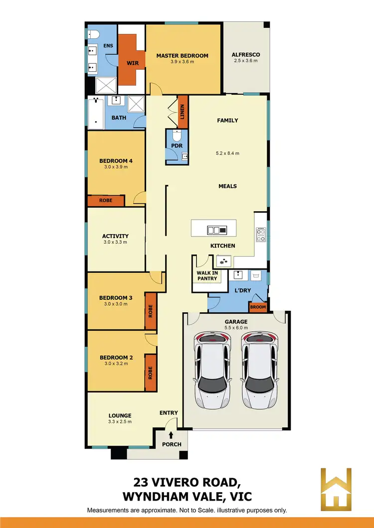 Floorplan of Homely house listing, 23 Vivero Road, Wyndham Vale VIC 3024