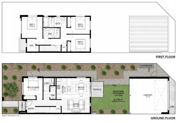 Floorplan of Homely townhouse listing, 950 Carnival Boulevard, Berwick VIC 3806
