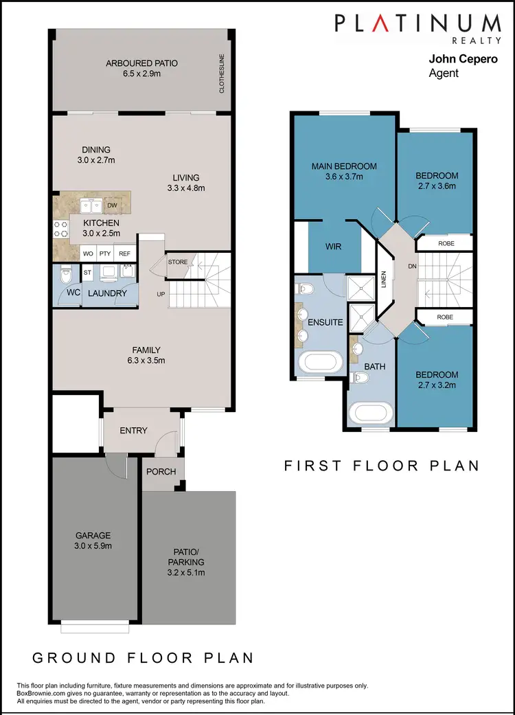 Floorplan of Homely townhouse listing, 48/37 Paradise Springs Avenue, Robina QLD 4226