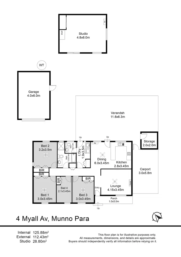 Floorplan of Homely house listing, 4 Myall Avenue, Munno Para SA 5115
