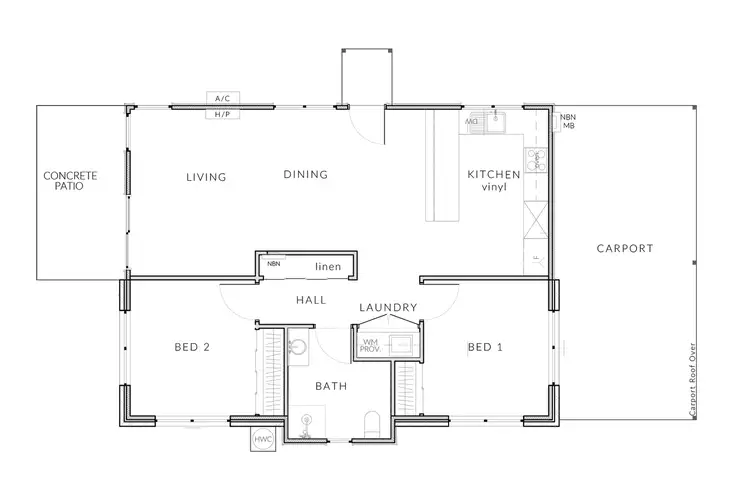 Floorplan of Homely unit listing, 1 & 2/44 Bluetongue Drive, Magra TAS 7140