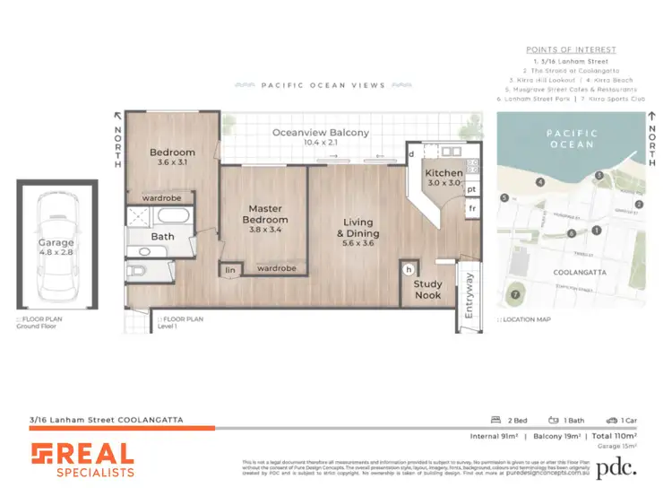 Floorplan of Homely unit listing, 3/16 Lanham Street, Coolangatta QLD 4225