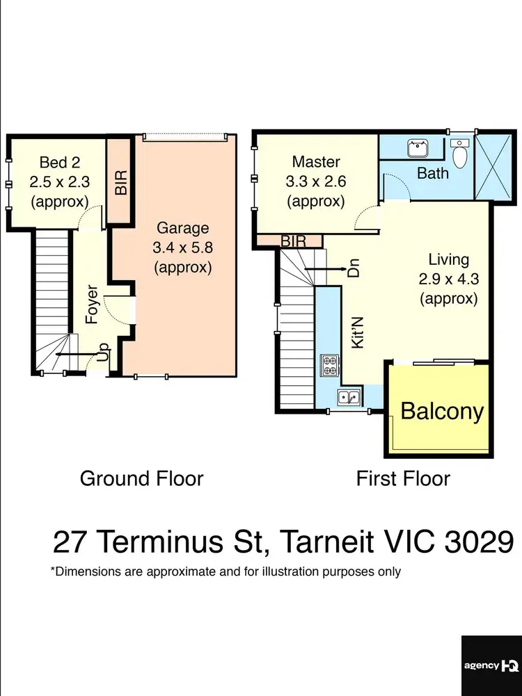 Floorplan of Homely townhouse listing, 27 Terminus Street, Tarneit VIC 3029