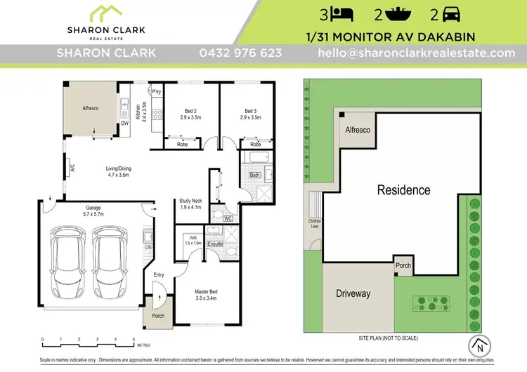 Floorplan of Homely semi-detached listing, 1/31 Monitor Avenue, Dakabin QLD 4503