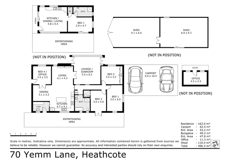 Floorplan of Homely rural property listing, 70 Yemm Lane, Heathcote VIC 3523