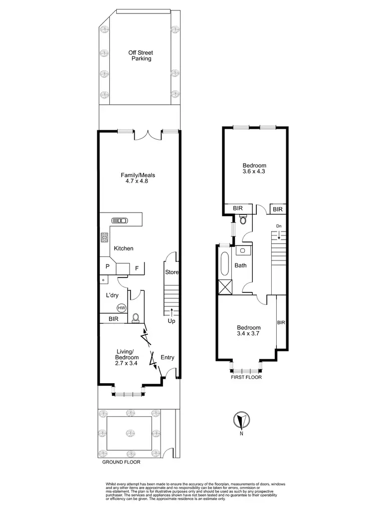 Floorplan of Homely house listing, 124A Mitchell Street, Northcote VIC 3070