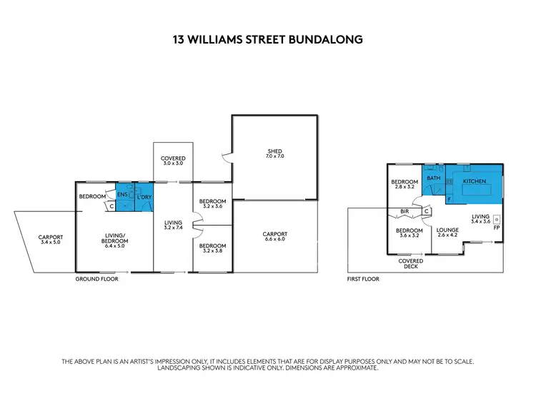 Floorplan of Homely house listing, 13 Williams Street, Bundalong VIC 3730