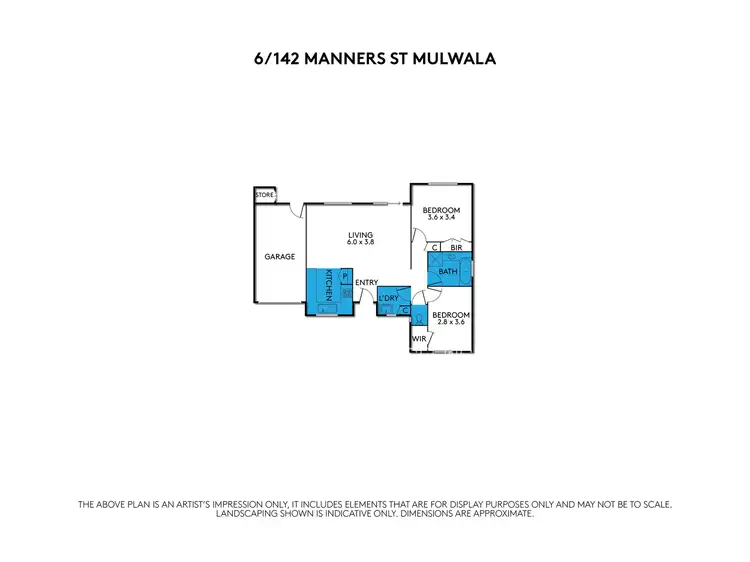 Floorplan of Homely unit listing, 6/140-142 Manners Street, Mulwala NSW 2647