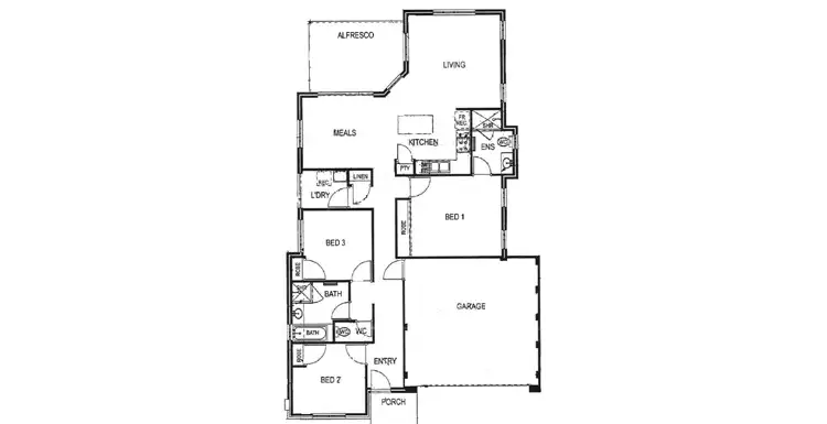 Floorplan of Homely house listing, 4 Herschel Way, Lakelands WA 6180