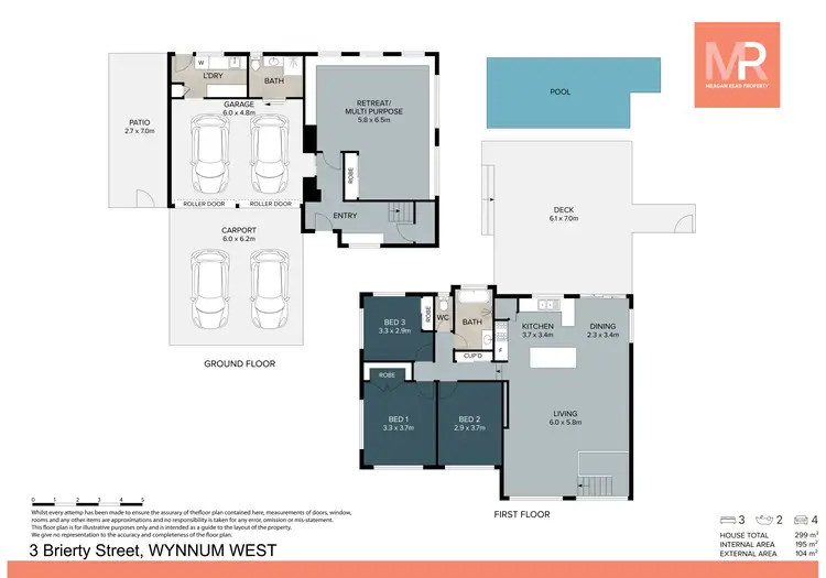 Floorplan of Homely house listing, 3 Brierty Street, Wynnum West QLD 4178
