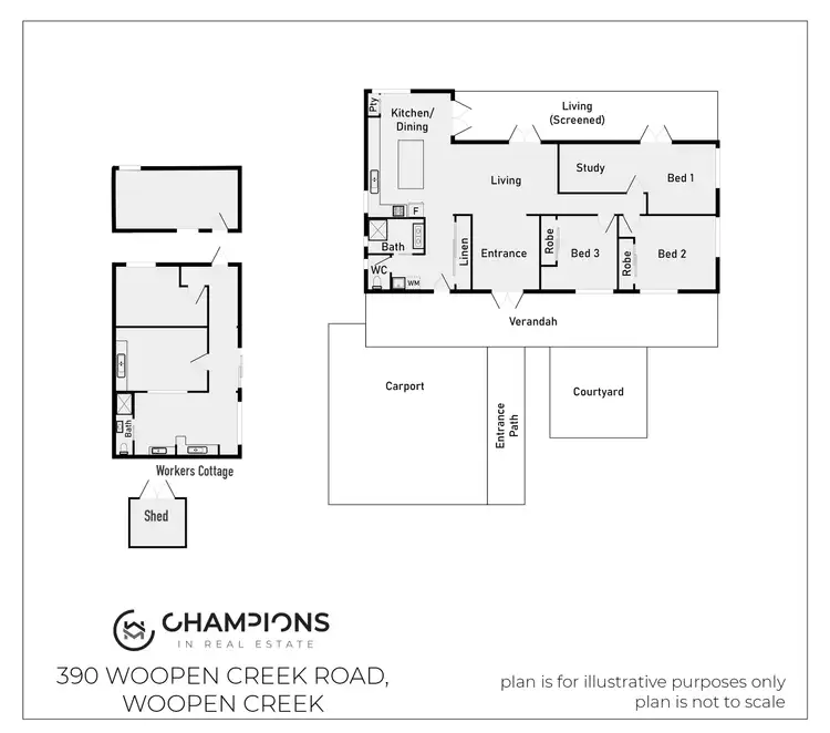 Floorplan of Homely house listing, 390 Woopen Creek Road, Woopen Creek QLD 4871