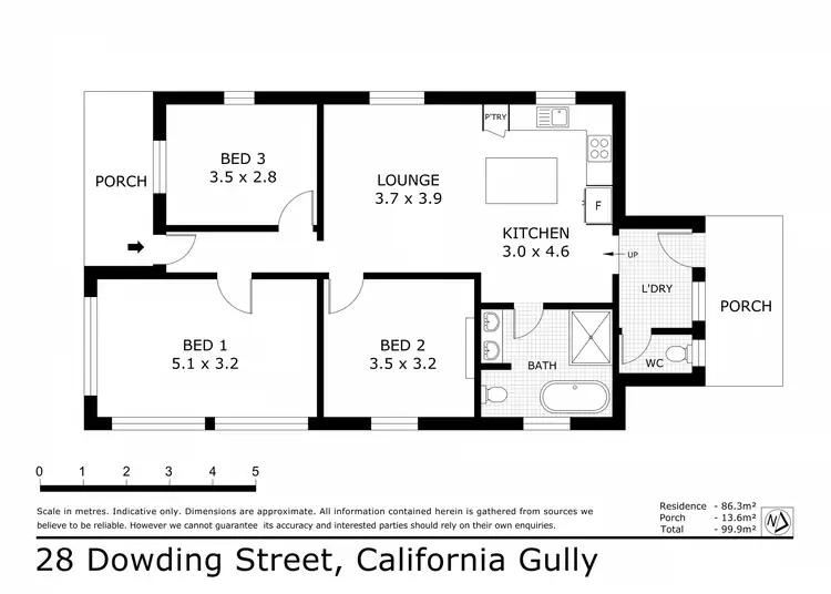 Floorplan of Homely house listing, 28 Dowding Street, California Gully VIC 3556