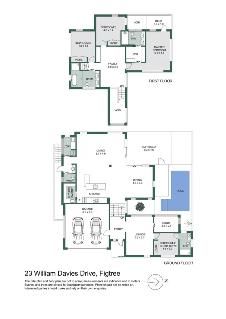 Floorplan of Homely house listing, 23 William Davies Drive, Figtree NSW 2525