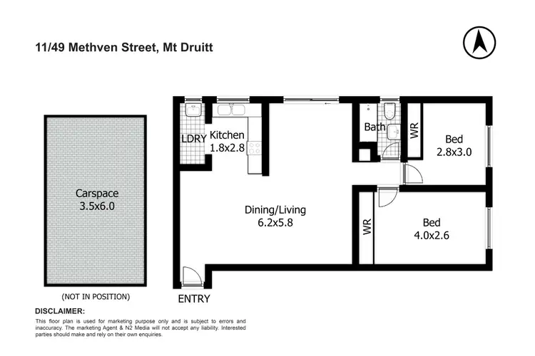 Floorplan of Homely villa listing, 11/49 Methven Street, Mount Druitt NSW 2770