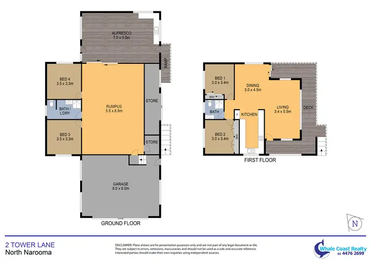 Floorplan of Homely house listing, 2 Tower Lane, North Narooma NSW 2546