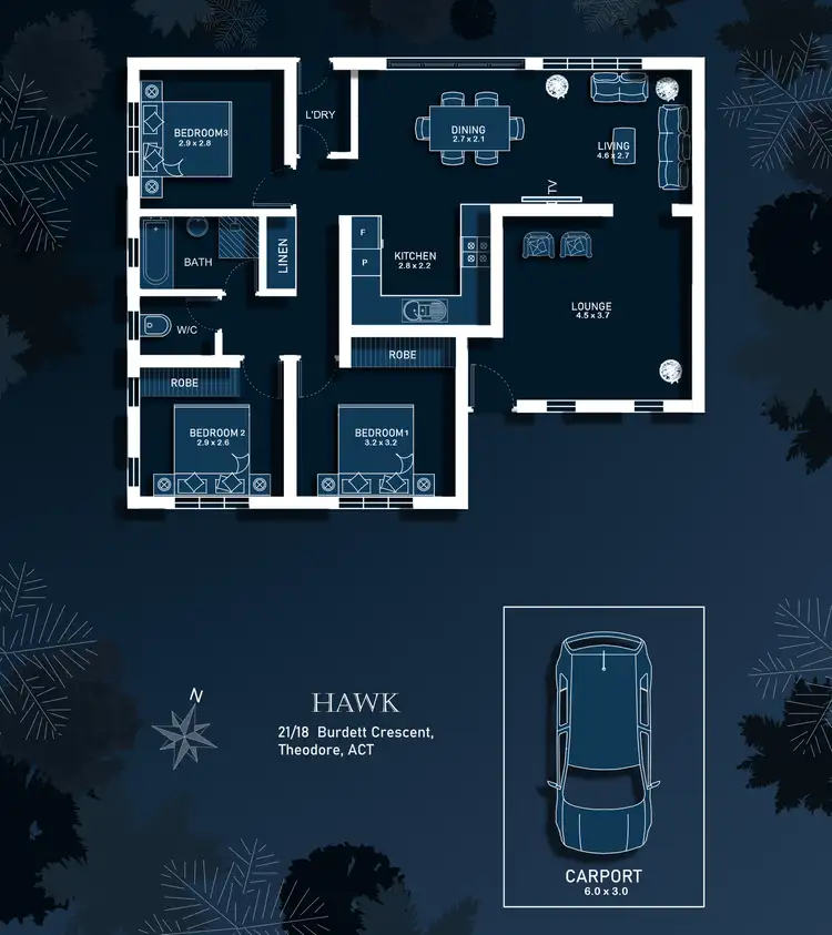 Floorplan of Homely townhouse listing, 21/18 Burdett Crescent, Theodore ACT 2905