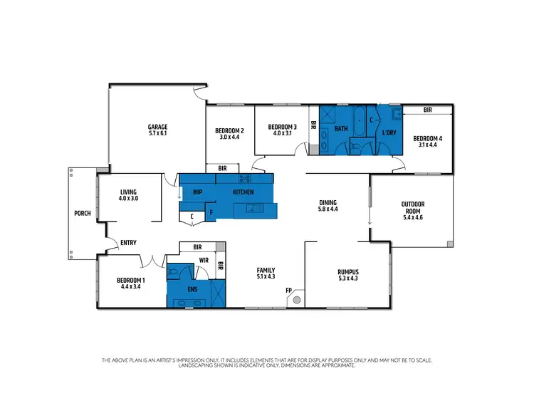 Floorplan of Homely house listing, 6 Hill Court, Mansfield VIC 3722