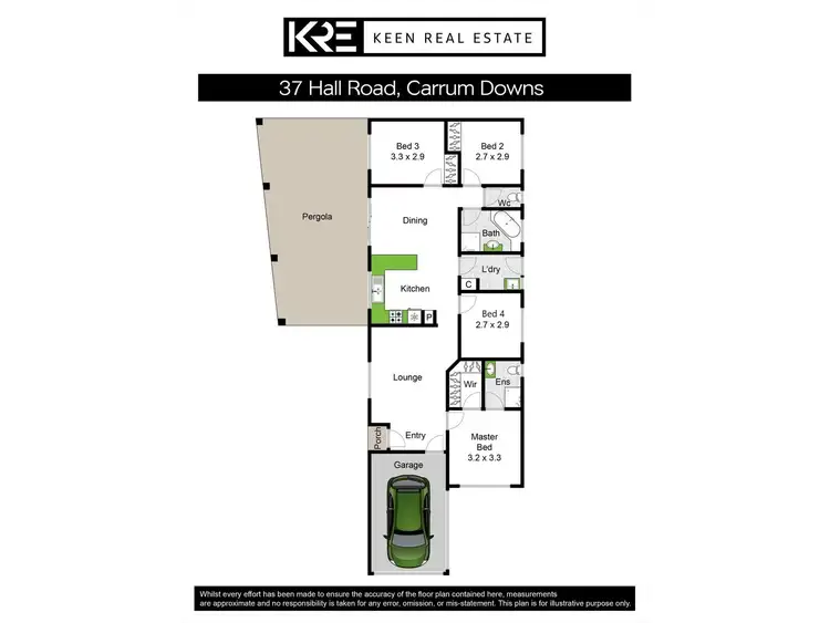 Floorplan of Homely house listing, 37 Hall Road, Carrum Downs VIC 3201