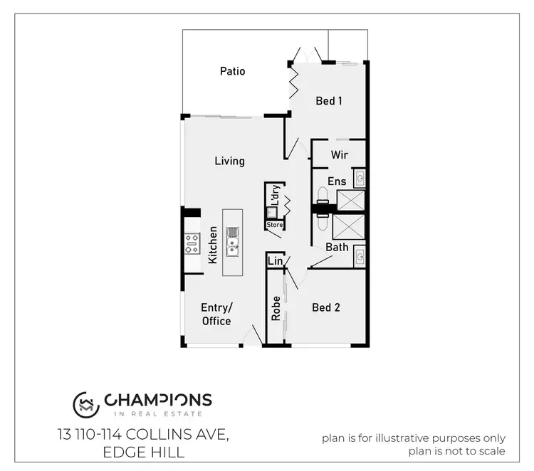 Floorplan of Homely unit listing, 13/110-114 Collins Avenue, Edge Hill QLD 4870