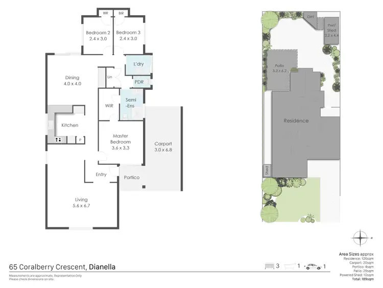 Floorplan of Homely house listing, 65 Coralberry Crescent, Dianella WA 6059