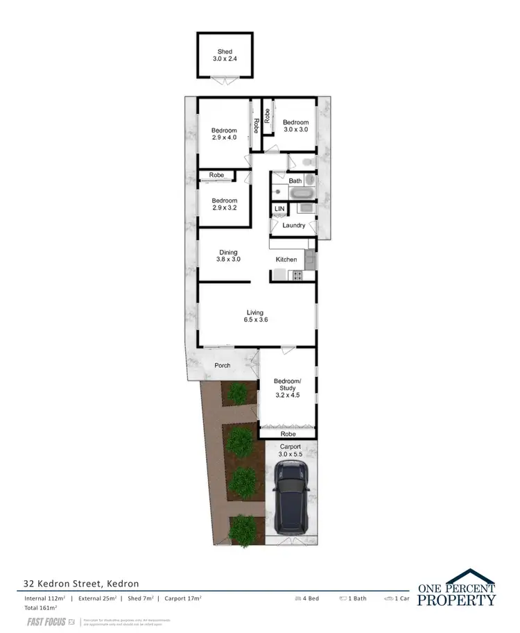 Floorplan of Homely house listing, 32 Kedron Street, Kedron QLD 4031