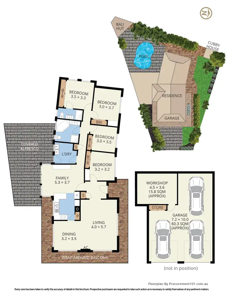 Floorplan of Homely house listing, 5 Warwick Court, Dandenong North VIC 3175