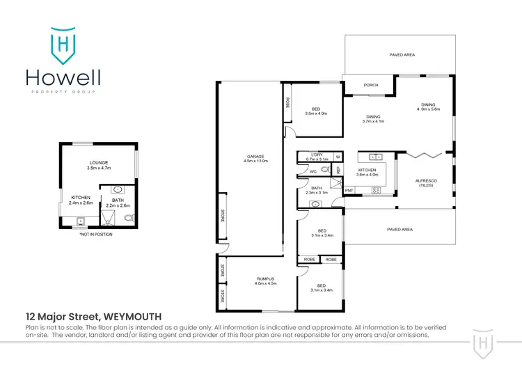 Floorplan of Homely house listing, 12 Major Street, Weymouth TAS 7252