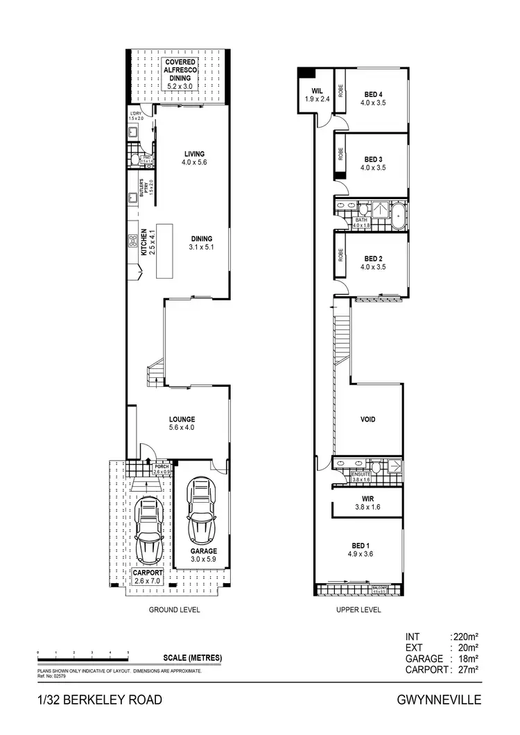 Floorplan of Homely semi-detached listing, 1/32 Berkeley Road, Gwynneville NSW 2500