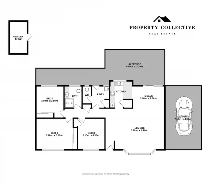 Floorplan of Homely house listing, 12 Mellish Street, Beechworth VIC 3747