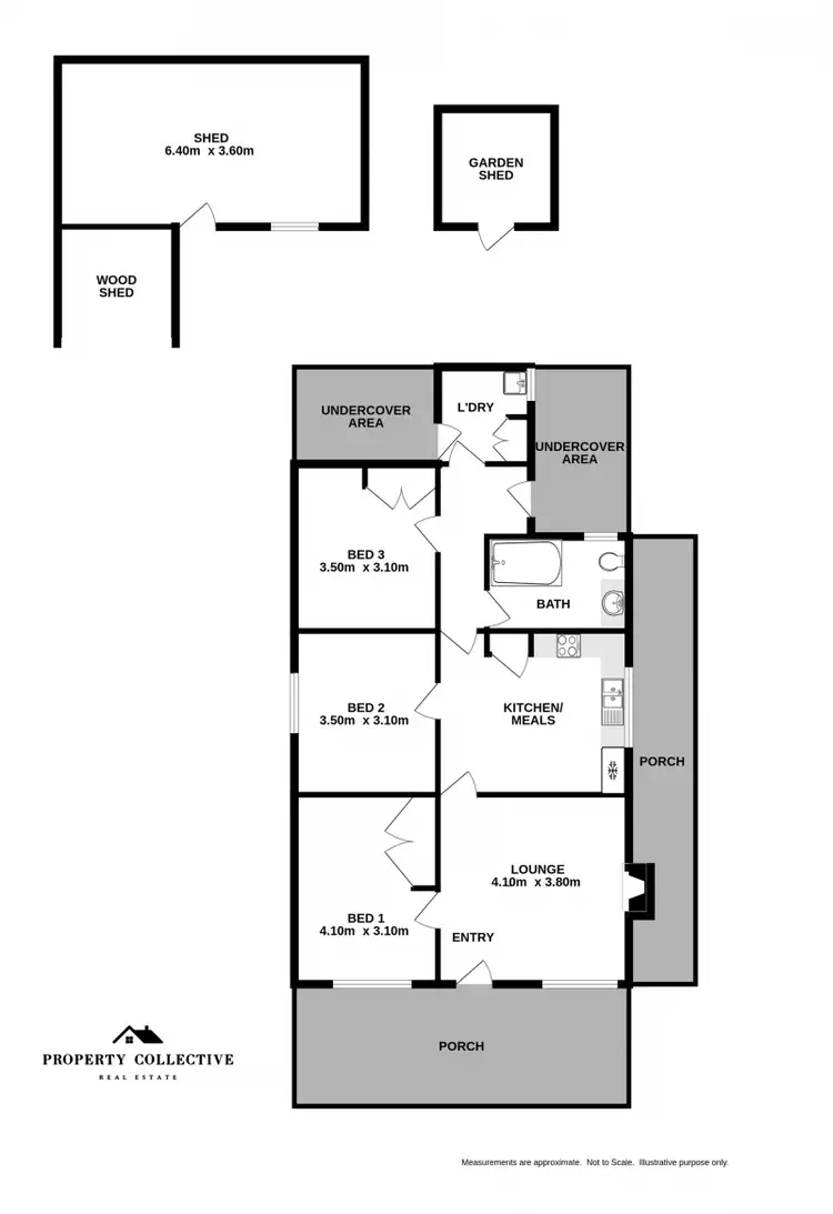 Floorplan of Homely house listing, 10 Mellish Street, Beechworth VIC 3747