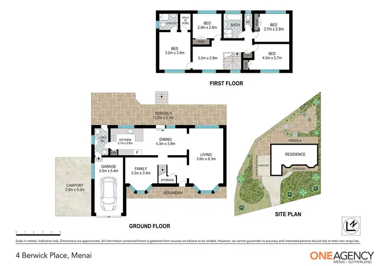 Floorplan of Homely house listing, 4 Berwick Place, Menai NSW 2234