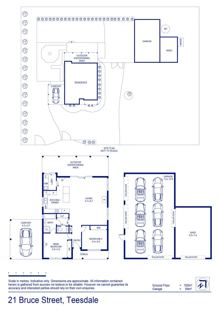 Floorplan of Homely house listing, 21 Bruce Street, Teesdale VIC 3328