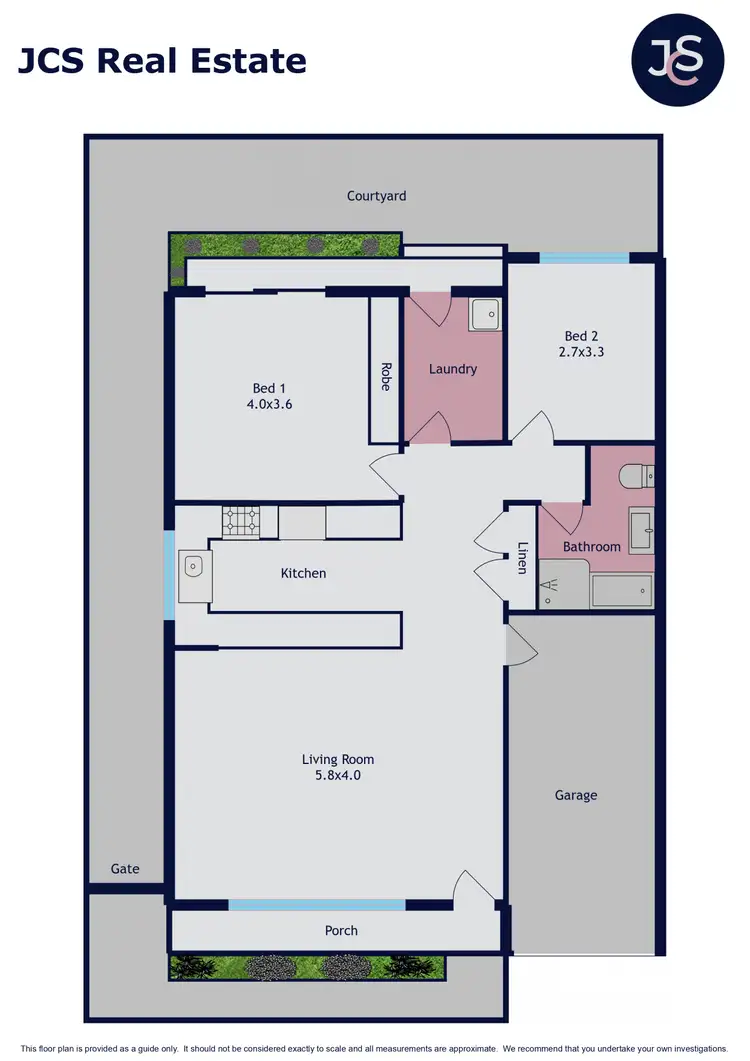 Floorplan of Homely villa listing, 1/49 Crebert Street, Mayfield East NSW 2304