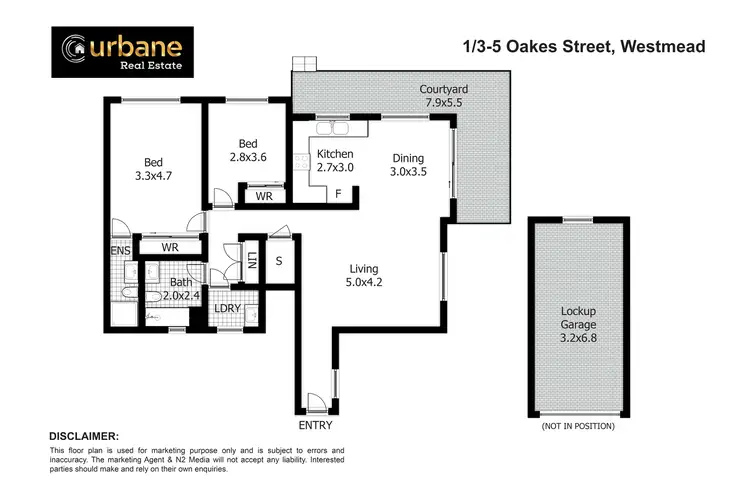 Floorplan of Homely unit listing, 1/3-5 Oakes Street, Westmead NSW 2145