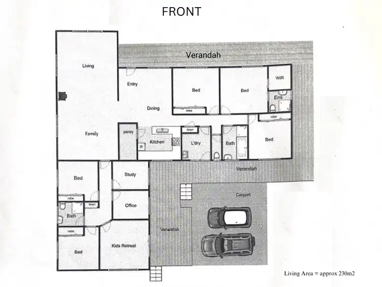 Floorplan of Homely house listing, 58 Cosmo Road, Trentham VIC 3458