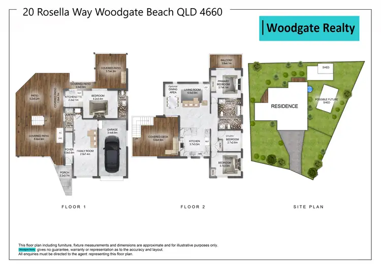 Floorplan of Homely house listing, 20 ROSELLA WAY, Woodgate QLD 4660