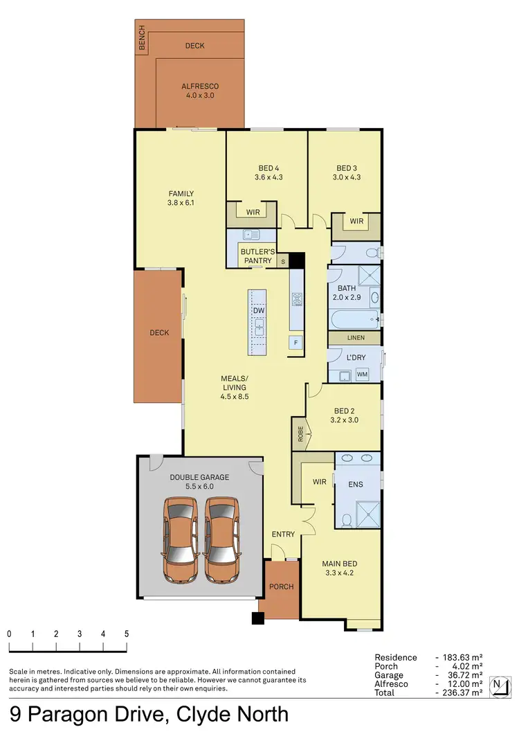 Floorplan of Homely house listing, 9 Paragon Drive, Clyde North VIC 3978