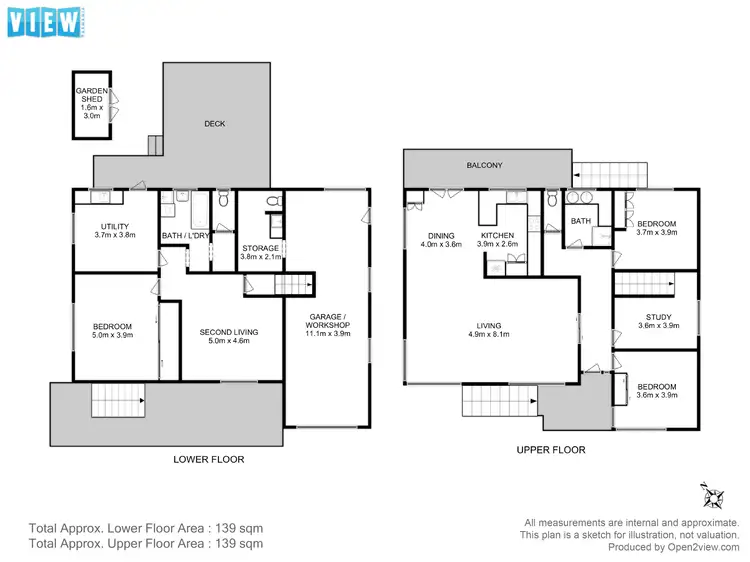 Floorplan of Homely house listing, 21 Ashbourne Grove, West Moonah TAS 7009