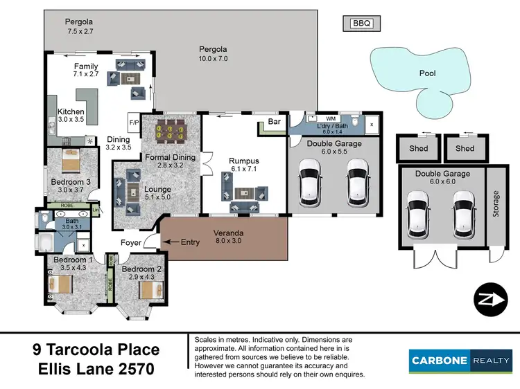 Floorplan of Homely house listing, 9 Tarcoola Place, Ellis Lane NSW 2570