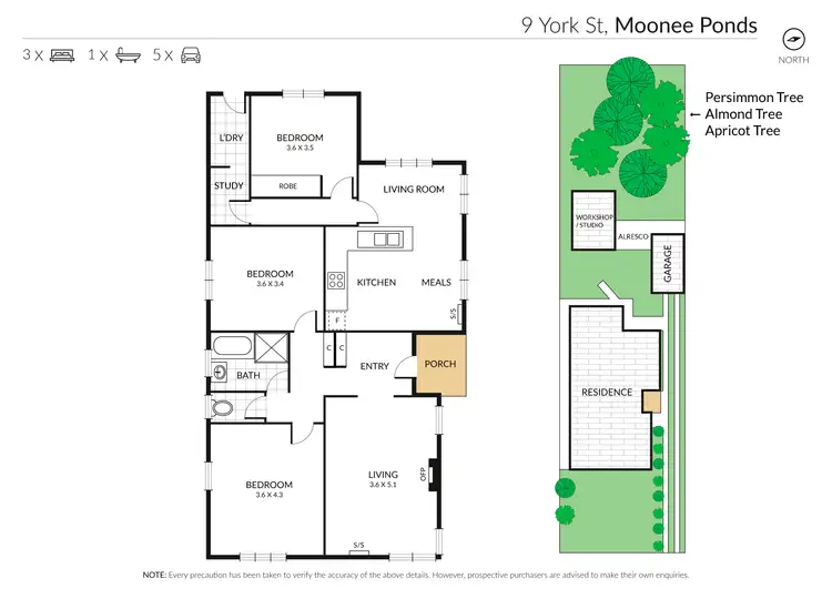 Floorplan of Homely house listing, 9 YORK STREET, Moonee Ponds VIC 3039